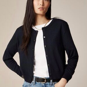 J Crew Classic Black Women's Cashmere Sweater